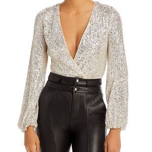 Bardot NWT Sequins Bodysuit XS